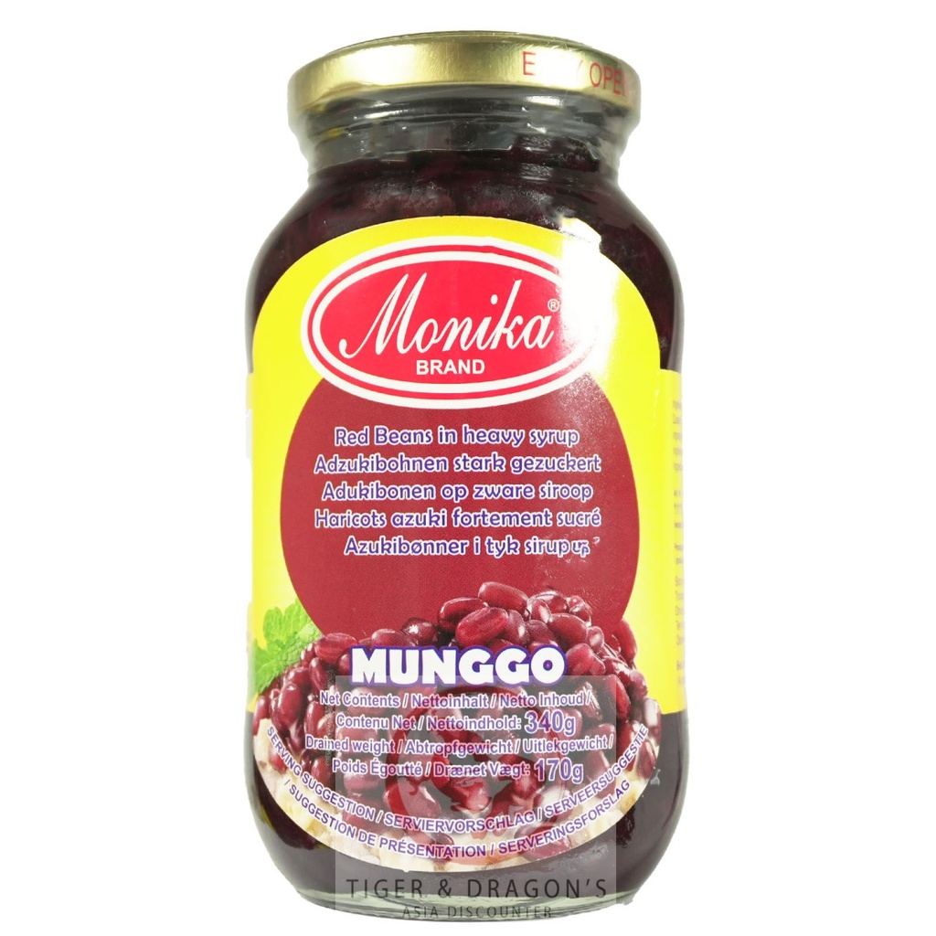 [UNKN-1106] Munggo Red Bean In Heavy Syrup Monika 340g