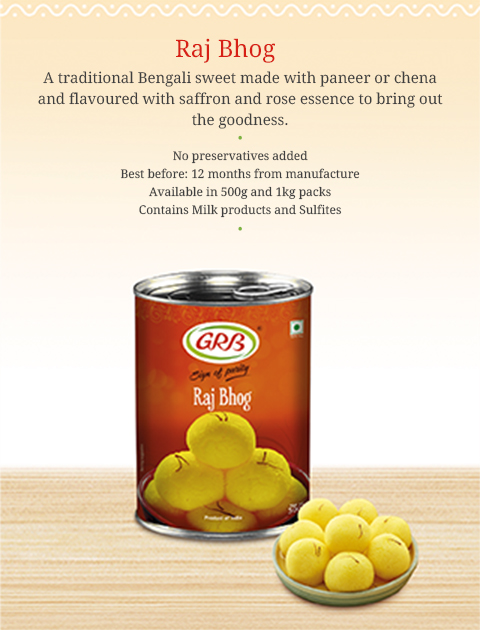 [UNKN-1125] GRB Raj Bhog Sweet 500g