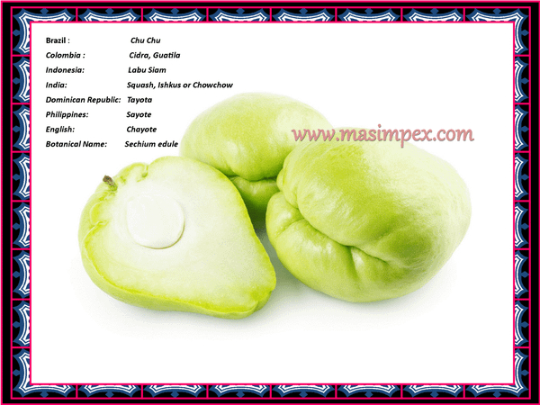 Fresh Chayote (Chow-Chow) from Honduras
